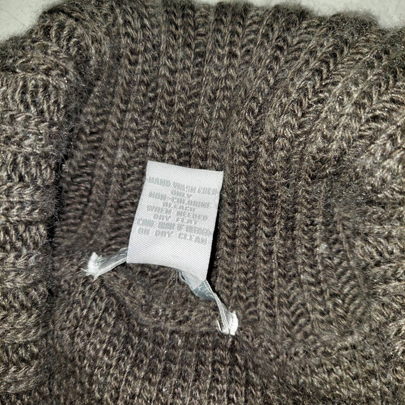 design History Brown Rib Knit Mock Turtle Women's Sweater, Medium - Picture 7 of 8